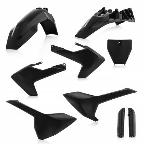 KIT PLÁSTICOS COMPLETO ACERBIS HUSQVARNA TC 85 2018 - 2021 - PRETO